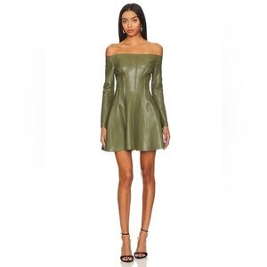 Grace Mini Dress in Military Norma‎ Kamali Small